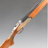 Rizzini 12 bore over and under ejector shotgun with engraved sidelock plates, trigger guard,