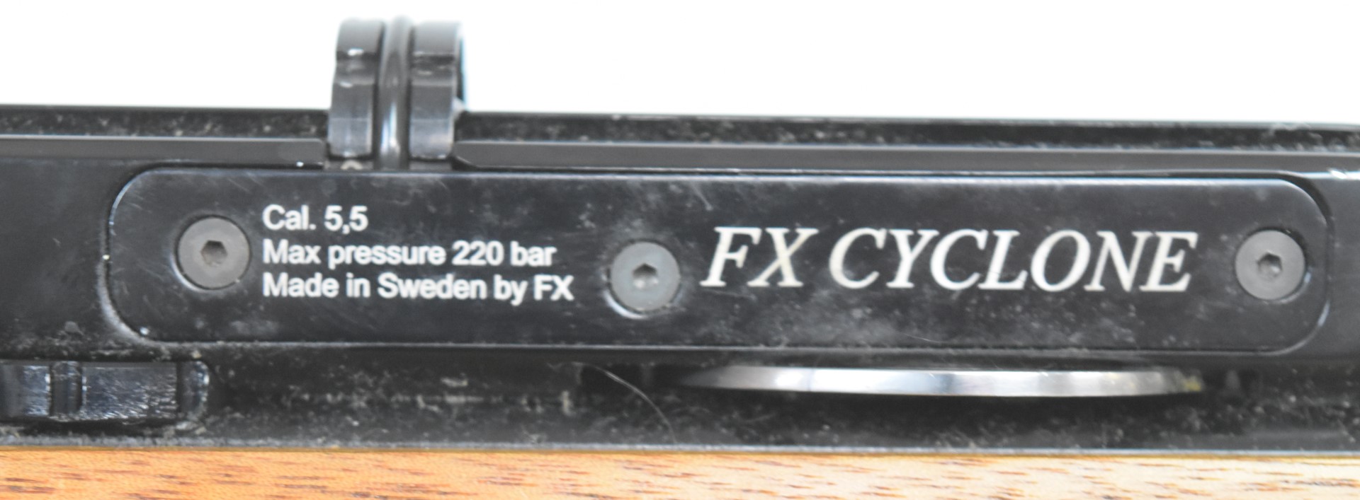FX Cyclone .22 FAC PCP air rifle with textured semi-pistol grip and forend, raised cheek piece, - Image 10 of 10