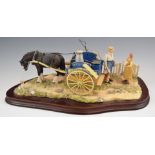 Border Fine Arts 'Daily Delivery' model of a horse drawn milk float and milkman, length 36 x