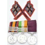 British Army Queen's South Africa 1899 and King's South Africa 1902 medals with clasps for Relief of