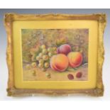 T Lookyer Royal Worcester artist watercolour painted fruit, 16 x 20cm