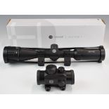 Two Hawke Vantage scopes 3-9x40 AO mil dot in original box and Red Dot 30.