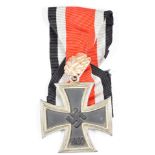 Copy WW2 German Third Reich Nazi Knight's Cross, with oak leaves, both stamped L12