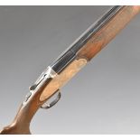 Lincoln 12 bore over and under ejector shotgun with engraved scenes of birds to the sidelock