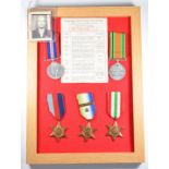 Royal Navy WW2 group of five medals comprising 1939/1945 Star, Atlantic Star with clasp for France