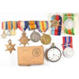 Royal Navy medals for J T Ogeley comprising WW1 trio 1914/1915 Star named to 237761 J T Ogeley LS