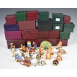 Eighteen boxed Hidden Treasures figures / trinket boxes