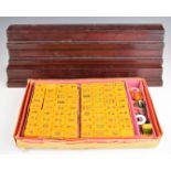 Vintage Mah Jong set with holders