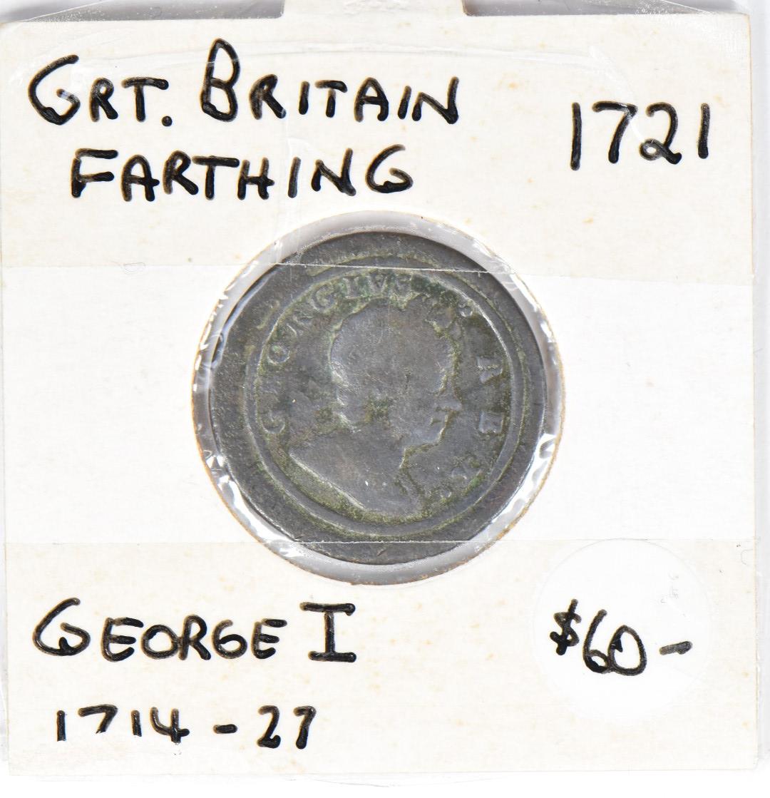 1721 George I farthing