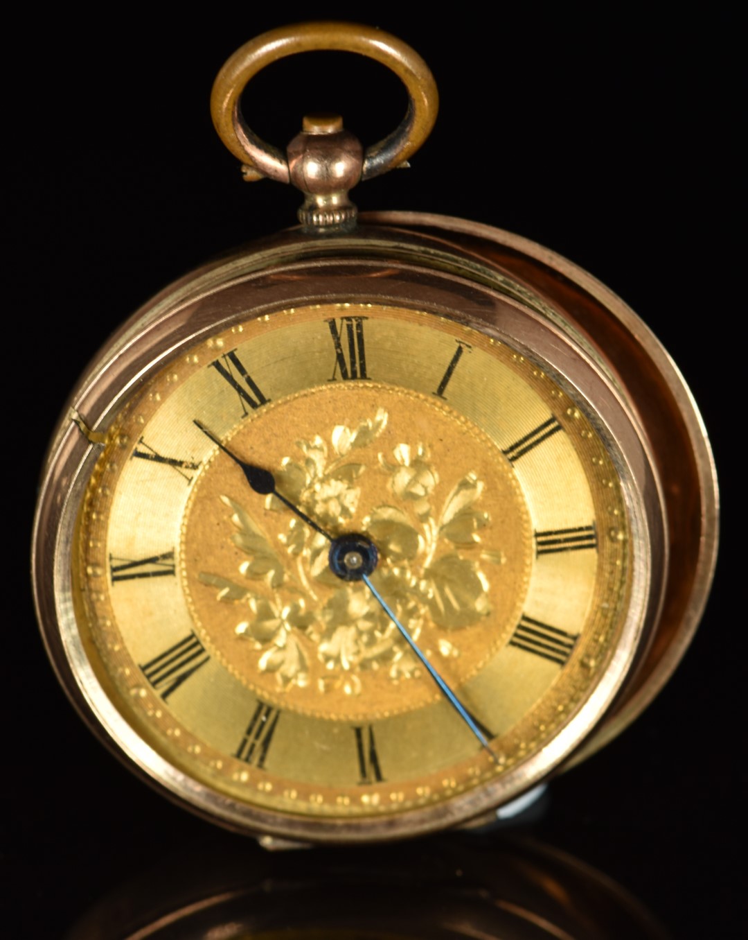 Four various 9ct gold watches comprising three ladies wristwatches and a open faced pocket watch, - Image 2 of 5