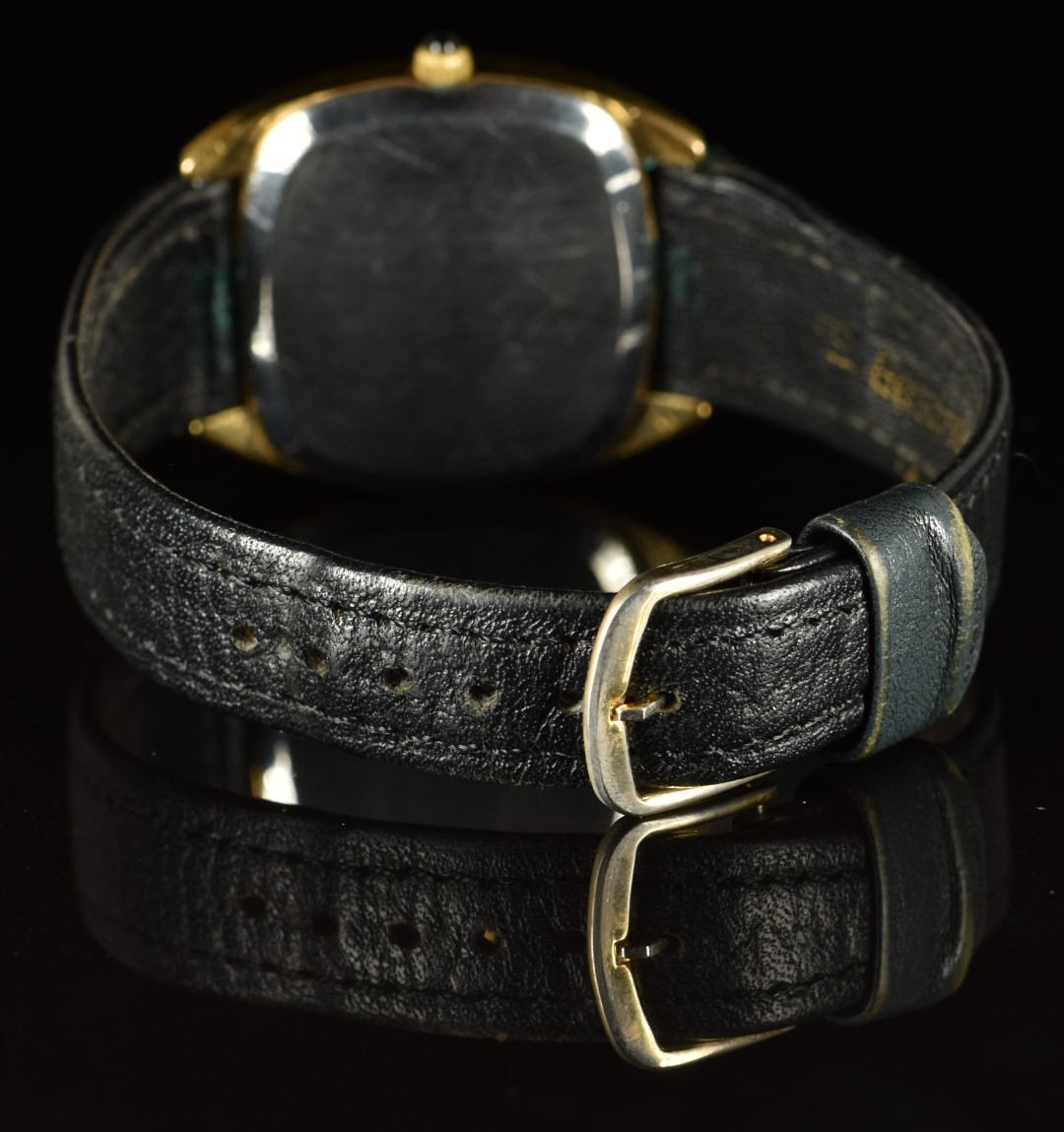 Omega De Ville gentleman's wristwatch ref. 111.0132 with black hands, gold and black baton hour - Image 3 of 4