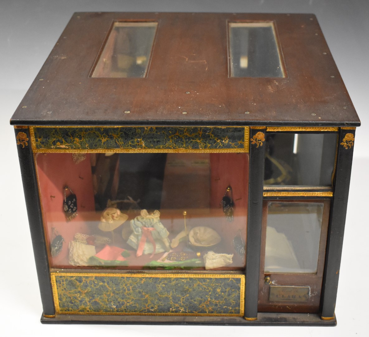 Mademoiselle Clara 19th / 20thC miniature shop / dolls house / display diorama model or apprentice - Image 2 of 14