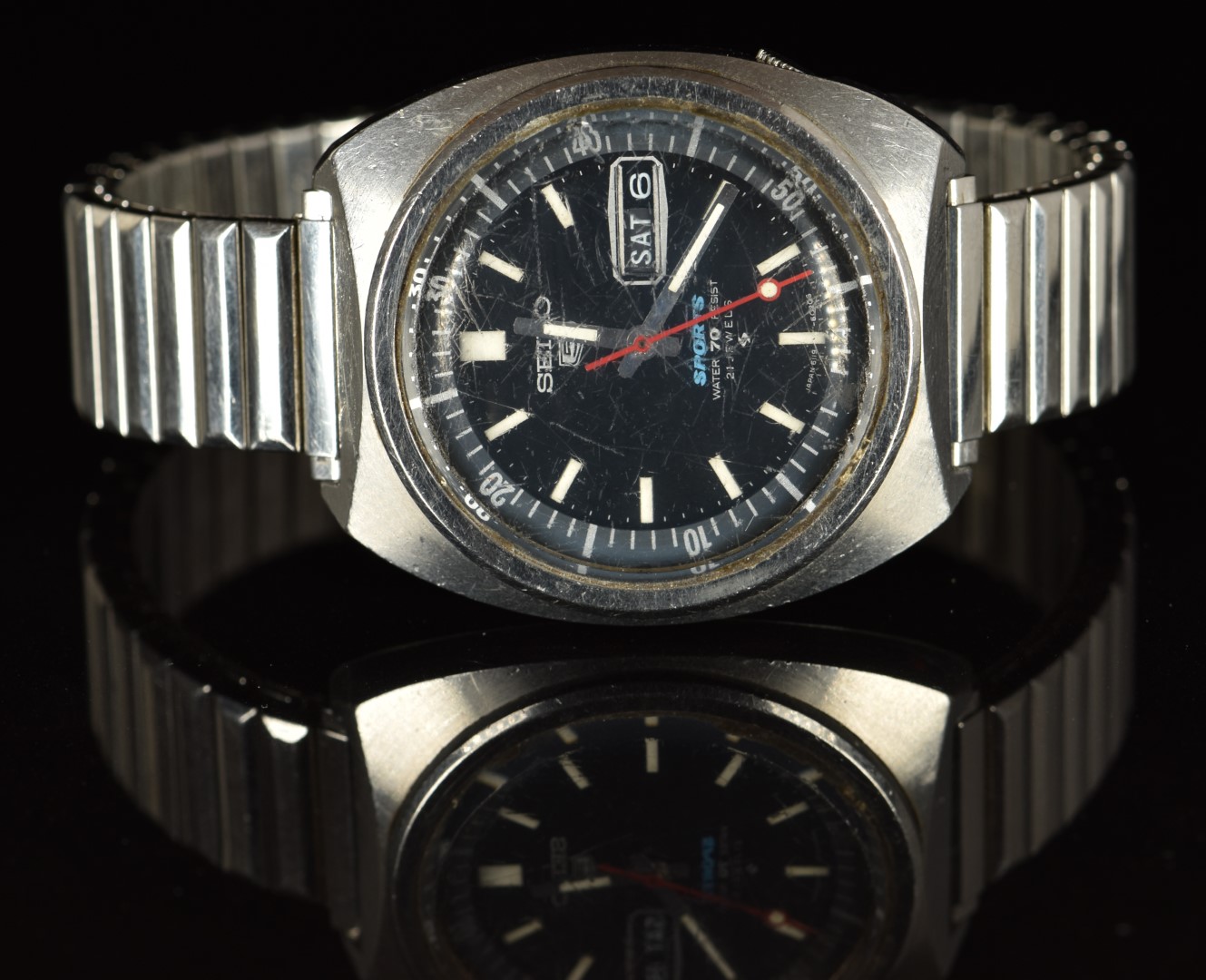 Seiko 5 Sports gentleman's automatic wristwatch ref. 6119-6023 with day and date aperture, - Image 2 of 4