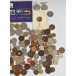 A collection of £5 crowns and other coins including some in presentation packs, together with sundry