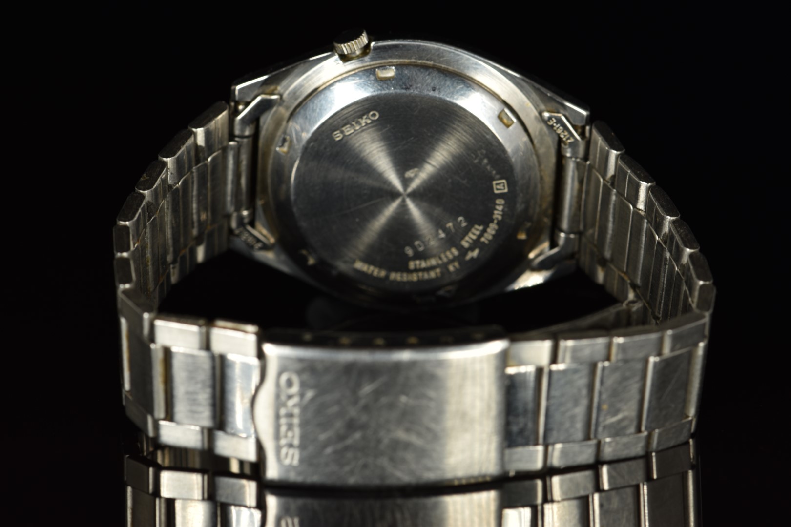 Seiko 5 gentleman's automatic wristwatch ref.7009-3140 with day and date aperture, luminous gold - Image 3 of 3