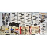 Very large collection of watch straps, most boxed, on shop display cards or loose, virtually all
