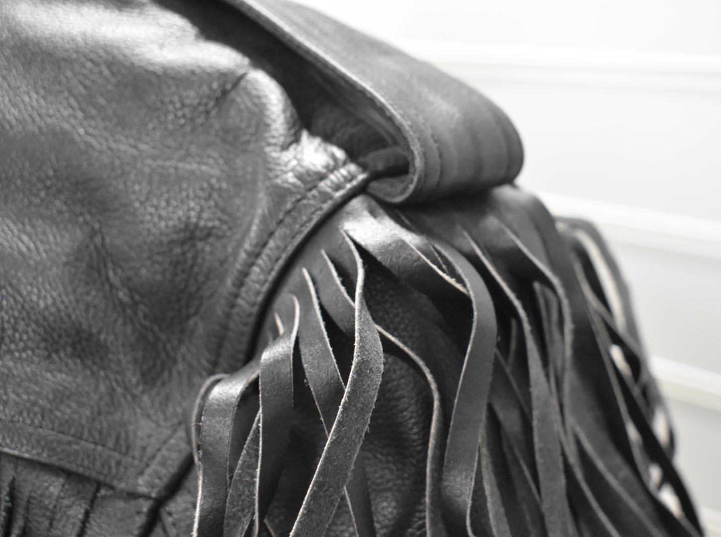Hunter Class fringed leather motorcycle jacket and a waistcoat by Heavy Duty Leather Company, both - Image 16 of 24