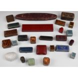 Jewellery boxes including Mappin & Webb, Grenfell, 'Frazier & Co, Hyde Park' ring box, heart