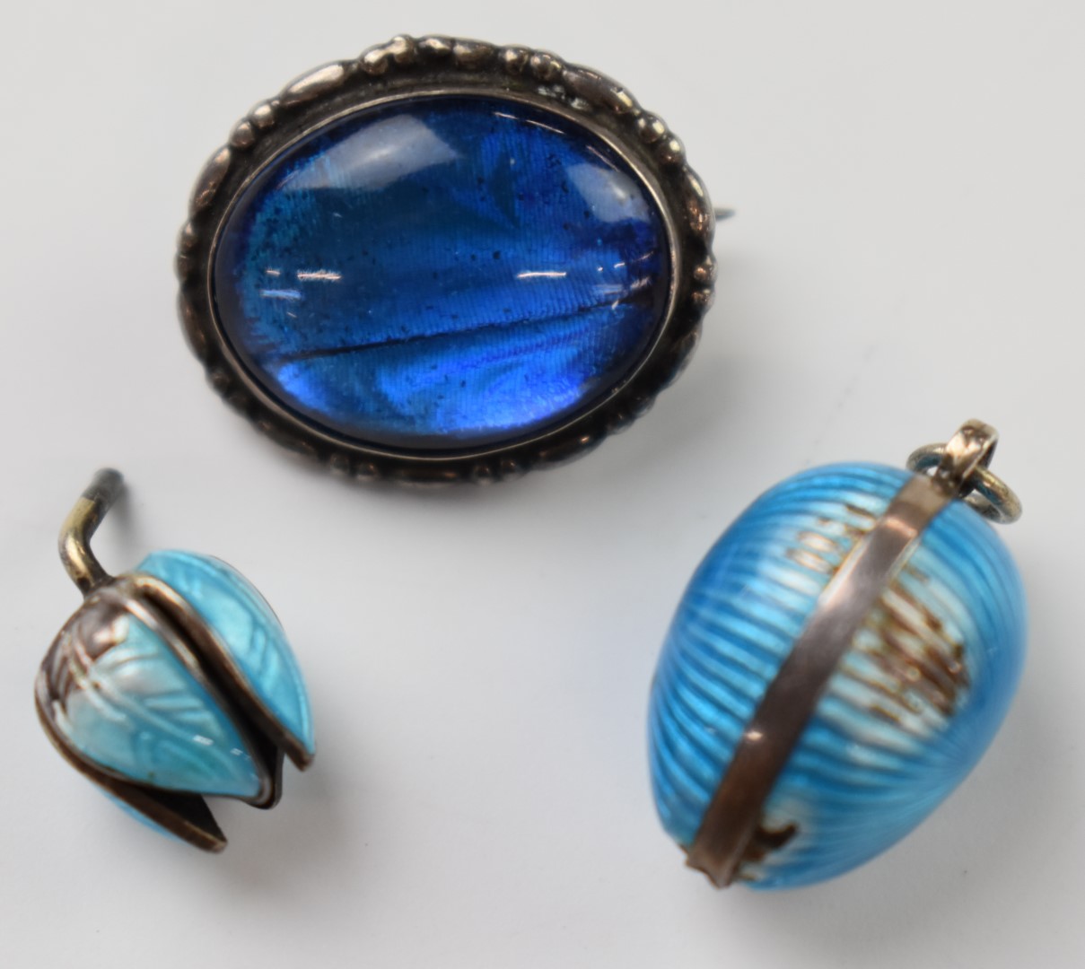 A collection of silver jewellery including Victorian heart pendant set with agate (Birmingham 1892), - Image 3 of 6