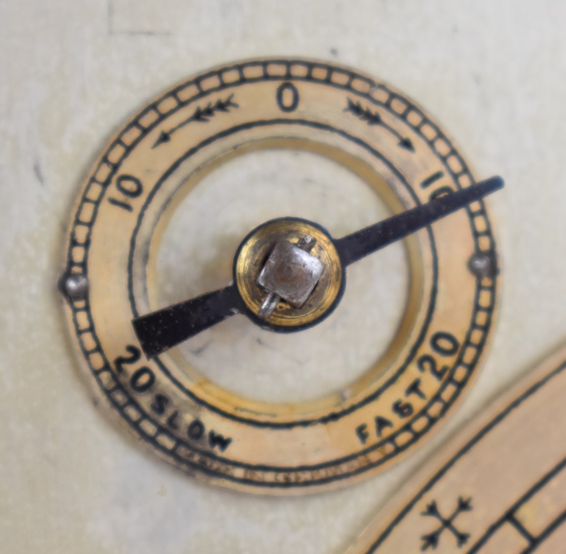 Early 20thC four glass mantel or bracket clock, with bevelled glass, the silvered dial also having - Image 8 of 10