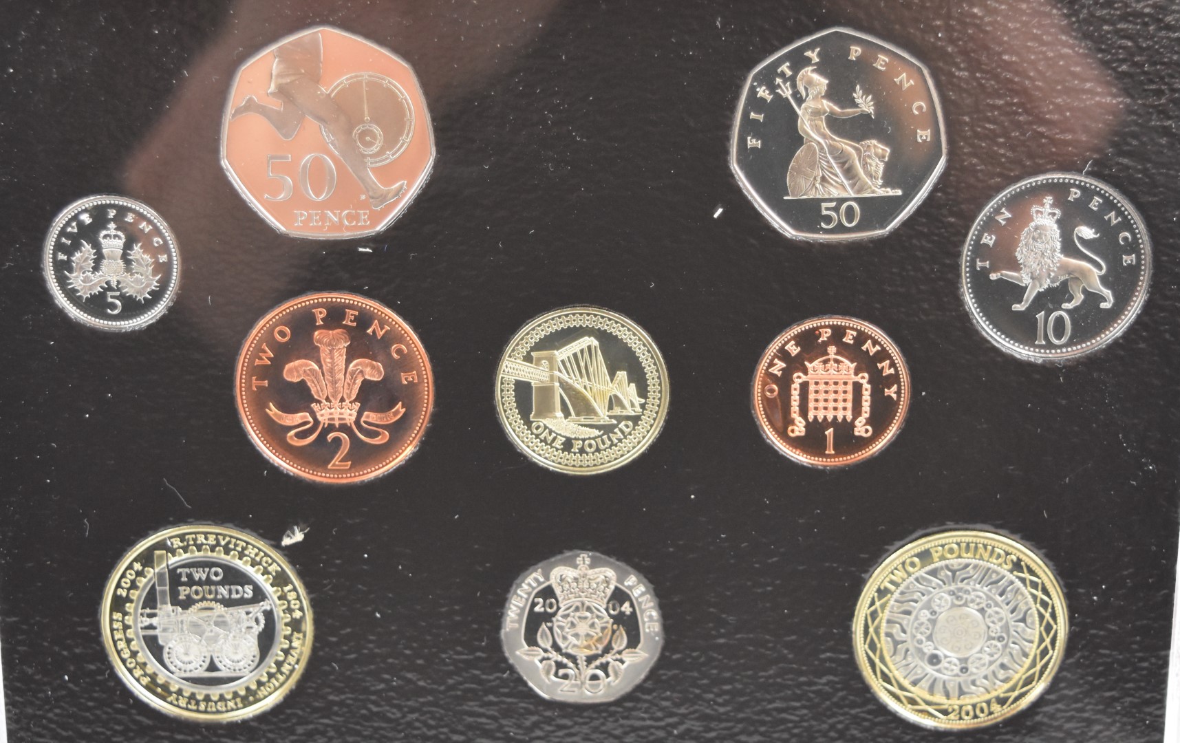 Four Royal Mint United Kingdom proof sets, from 2001 - 2004, all cased with certificates - Image 4 of 5