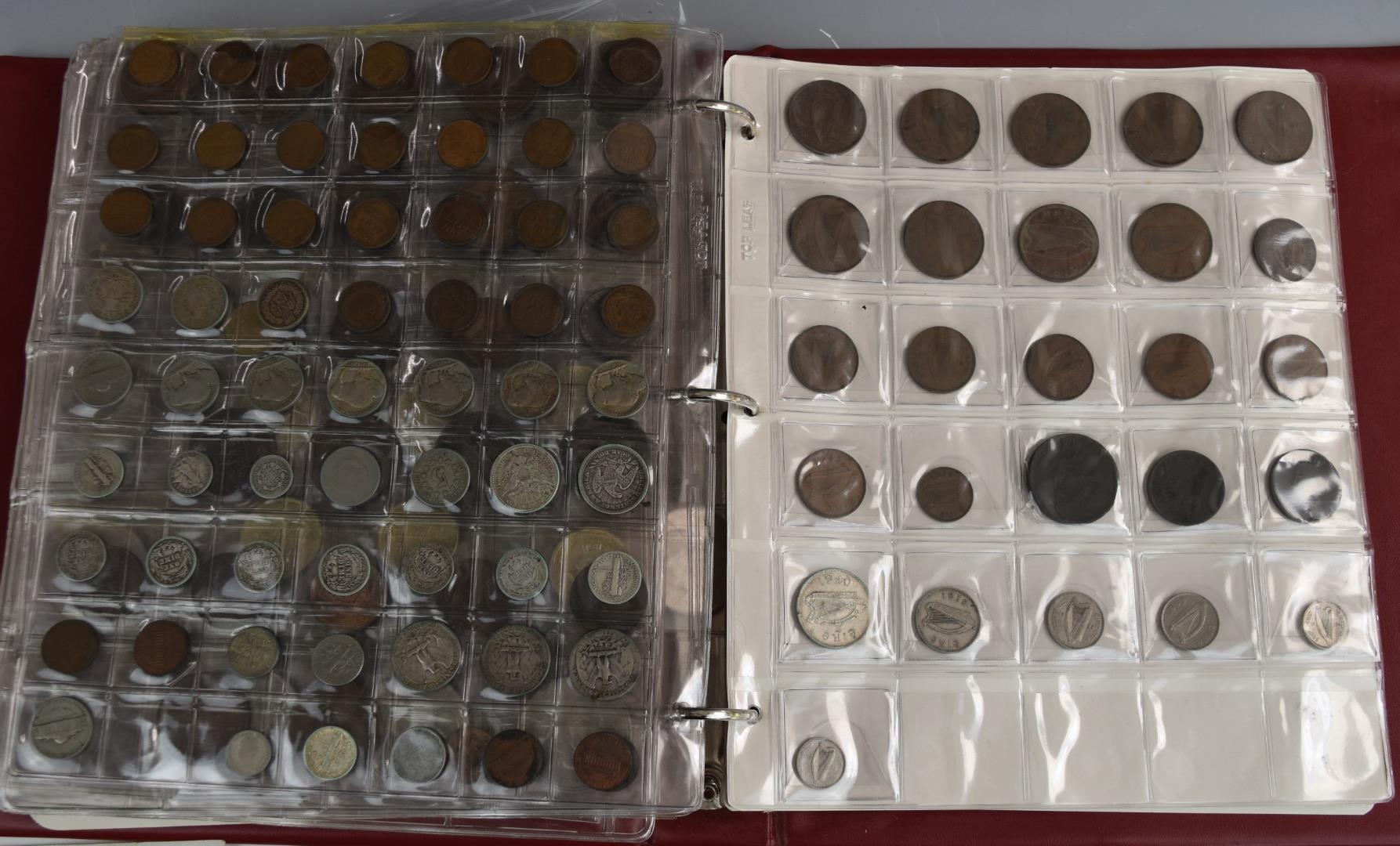 A very large collection of mostly UK coinage, George III onwards contained in an album, includes - Image 9 of 10