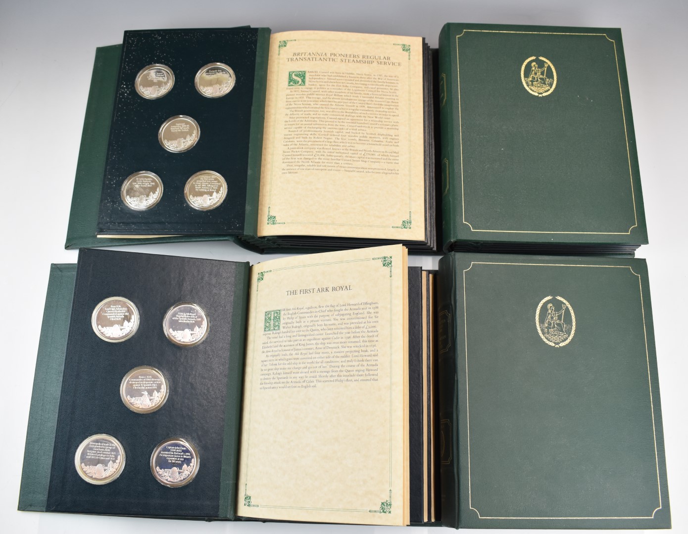 John Pinches limited edition set of 100 hallmarked silver medallions titled The Mountbatten Medallic