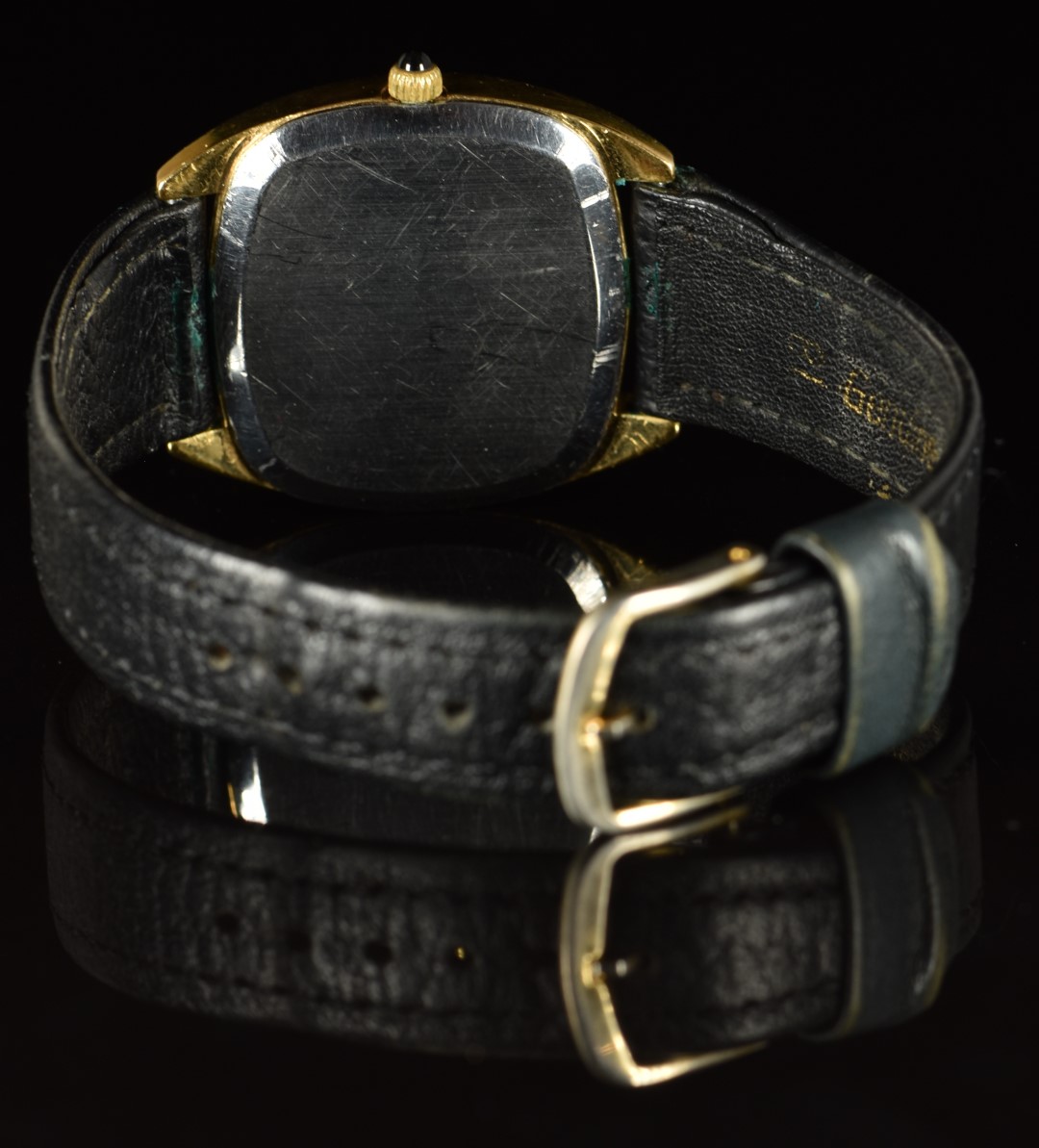 Omega De Ville gentleman's wristwatch ref. 111.0132 with black hands, gold and black baton hour - Image 4 of 4