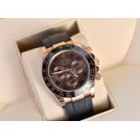 Rolex Oyster perpetual Cosmograph Daytona 18ct 'Everose' gold automatic chronograph wristwatch