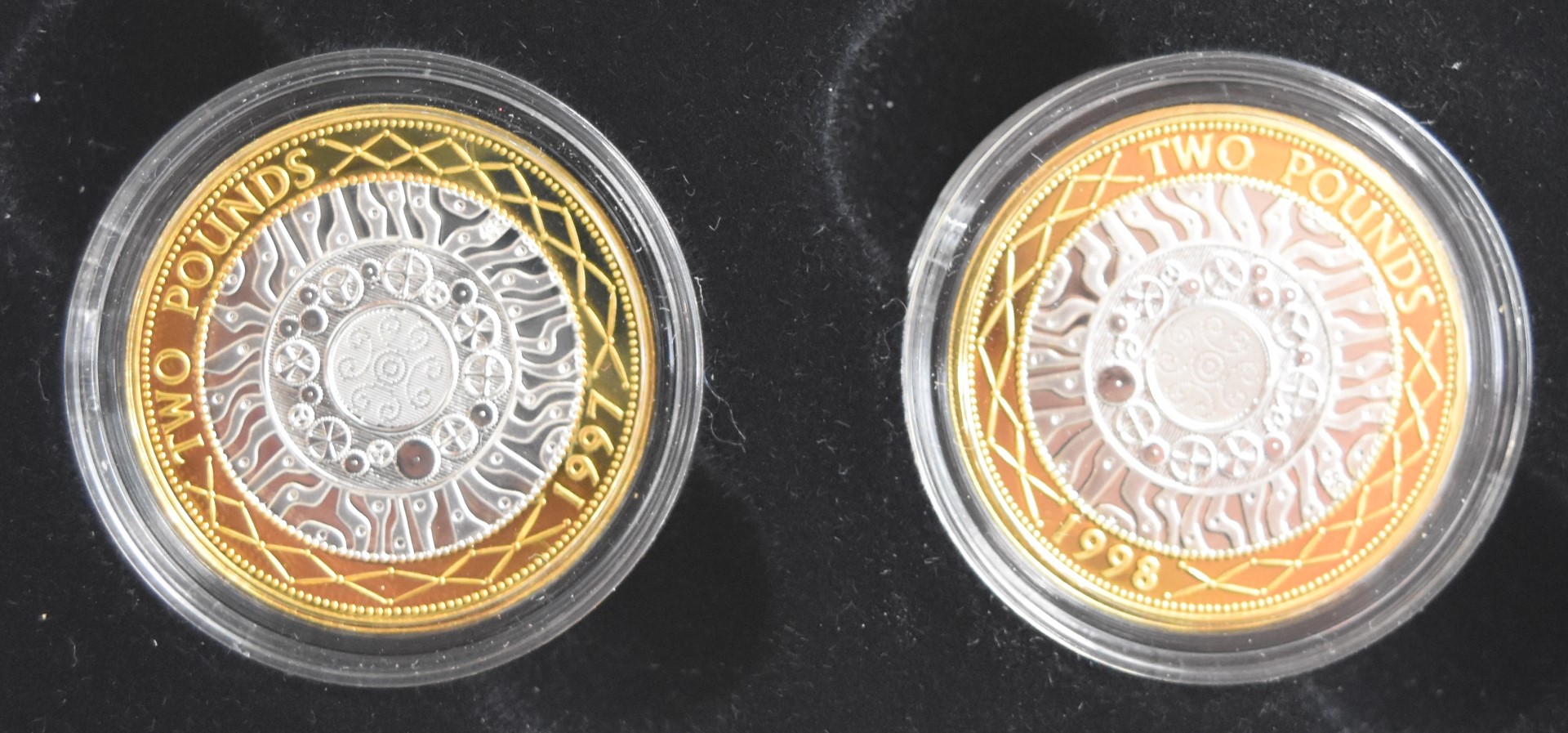 Five Royal Mint silver proof coins comprising a Golden Wedding crown, Prince of Wales 50th - Image 3 of 5