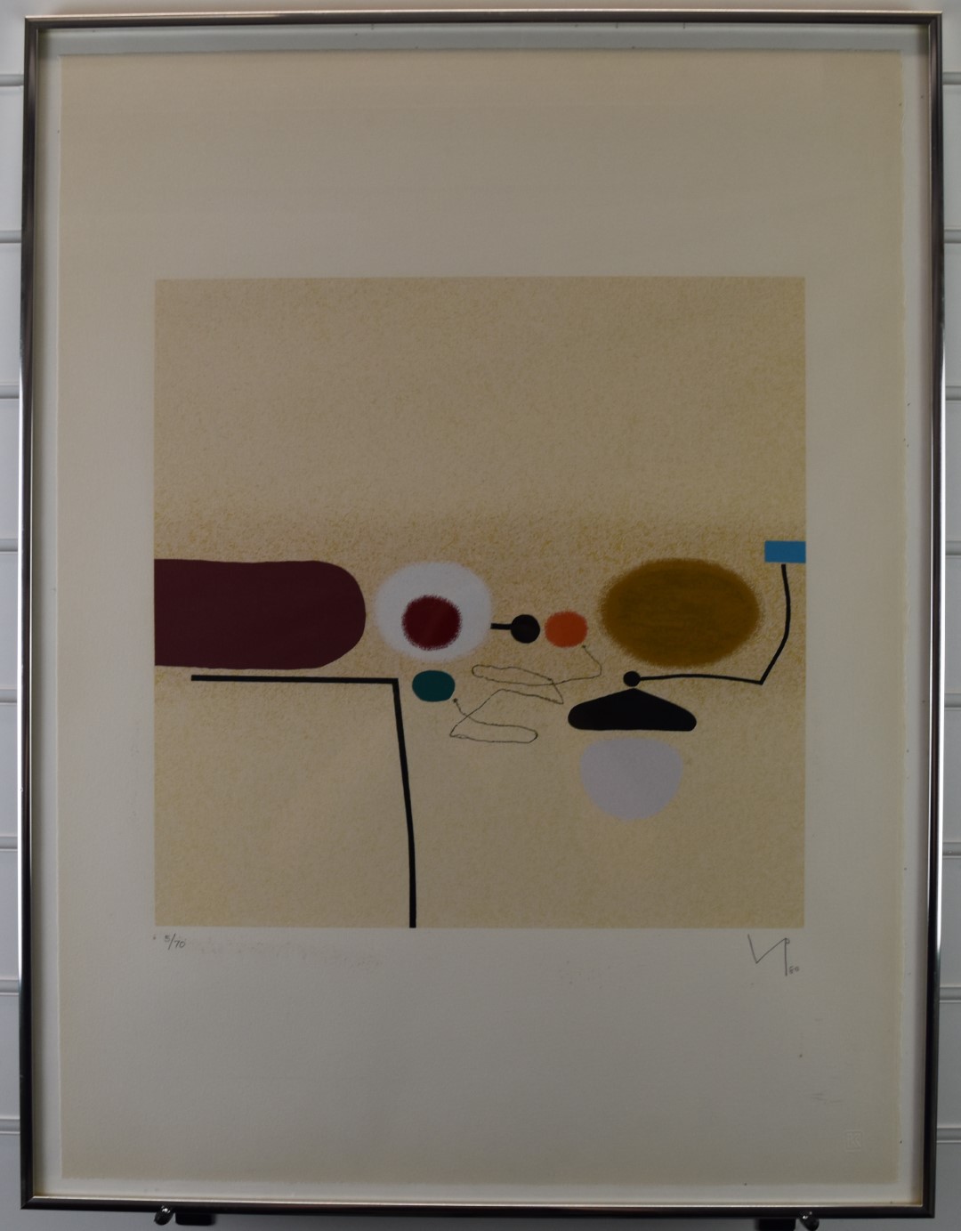 Victor Pasmore (1908-1998) signed limited edition (5/70) Points of Contact N.34, initialled, dated - Image 2 of 5
