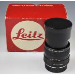 Leitz Macro Elmar R 1:4 100mm camera lens, in original box with matching serial number