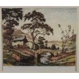 James Priddy (1916-1980) coloured etching 'Autumn Tints, Cheshire', signed and titled to lower