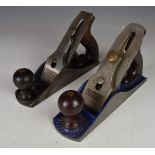 Two Record woodworking smoothing planes comprising No 03 and Record Marples 04