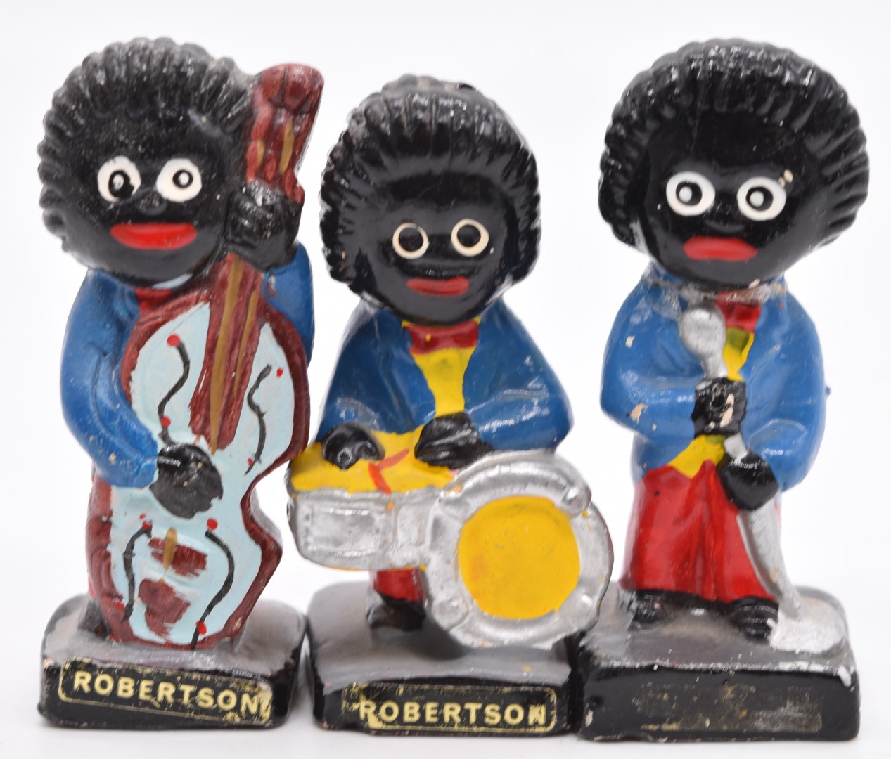 Nine Robertson's Jam Golly advertising band figures, height 7.5cm - Image 4 of 5