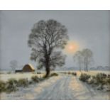 Gerald Coulson oil on canvas Winter Sunlight, signed lower left, titled verso, in gilt frame