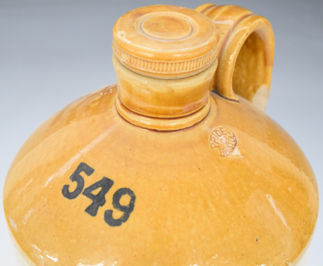 Shepherd's Distilled Wood Vinegar, Bristol stoneware flagon / jar, by Price and Co, Bristol, with - Image 4 of 7