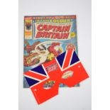 Captain Britain issue #1 by Marvel UK, 1976, origin and first appearance, complete with free gift.