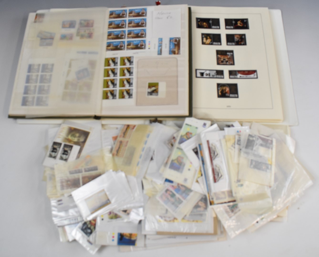 Mostly mint Malta stamp collection in album, stockbook and glassine from King George VI to Queen - Image 3 of 3
