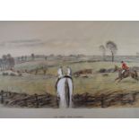 Charles 'Snaffles' Johnson Payne (1884–1967) signed lithograph fox hunting scene 'The Finest View in
