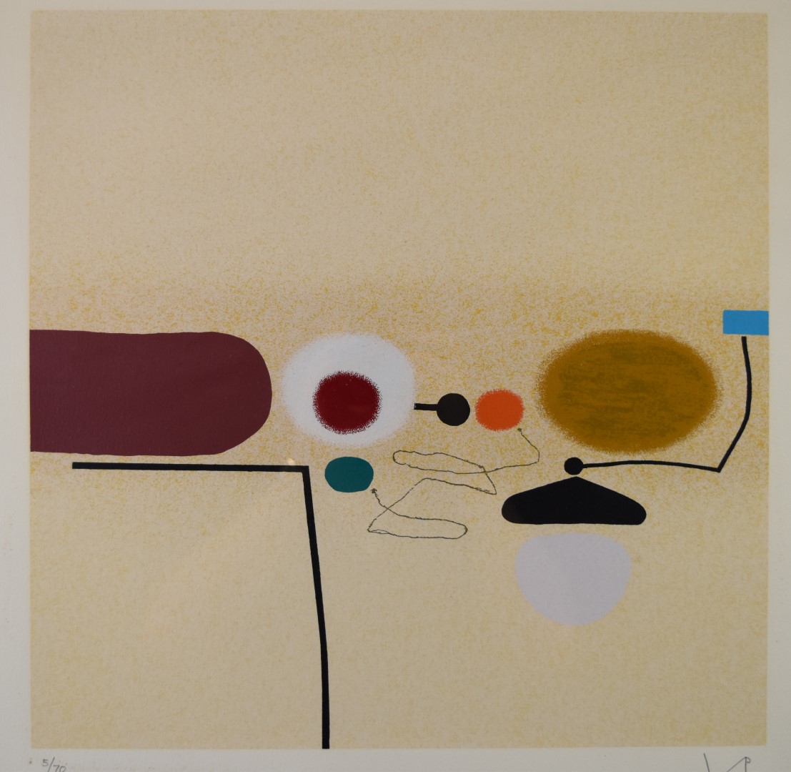 Victor Pasmore (1908-1998) signed limited edition (5/70) Points of Contact N.34, initialled, dated