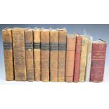 New Sporting Magazine volumes 14, 15, 16, 18, 19  1838-1840 several engraved plates in half leather.