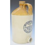 Shepherd's Distilled Wood Vinegar, Bristol stoneware flagon / jar, by Price and Co, Bristol, with