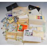 A collection of GB and world mint and used stamps in envelopes, together with two modern St