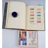 The Viking stamp album containing a small GB and world stamp collection including 1d black on