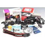 Canon EOS500 35mm SLR camera with 28-80mm 1:3.5-5.6 lens, in original box, Manfrotto MXPRO-3W