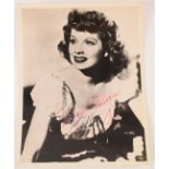 Lucille Ball signed / autographed black and white photograph, with Fraser's certificate of