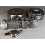 A collection of vintage wheel hubs for Riley, Ford, MG Motor Cars etc., includes a set of four Ford