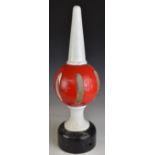 GWR or similar cast iron railway signal finial, height 57cm