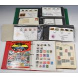 GB and world stamp collection in albums and folders including The Improved & Illustrated Stamp Album